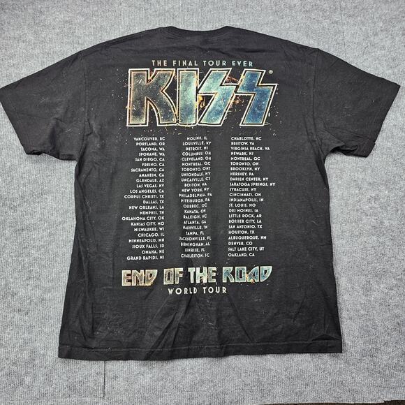 KISS Shirt Mens 2XL End of the Road World Tour Concert Band Merch Final Rock - Picture 4 of 5